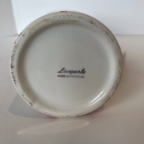 LOUCARTE Portugal Made Ceramic Pitcher with Asian Art - Picture 8 of 9